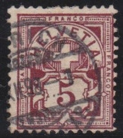 Suisse   .  Yvert  .    59  (2 Scans)   .  2 Dents Court  .      O        .    Oblitéré - Used Stamps