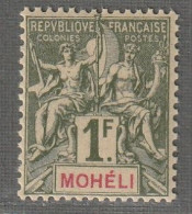 MOHELI - N°14 * (1906-07) 1fr Olive - Ungebraucht