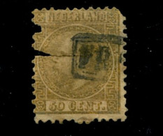 PAYS-BAS - (1867) Guilllaume III 50c Or - N° 12 Oblitéré 2è Choix (cote 180€) - Gebruikt