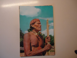 BRAZIL  POSTCARDS   INDIOS  XAVANTE SOLDIER - Sonstige & Ohne Zuordnung