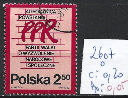 POLOGNE 2607 Oblitéré Côte 0.20 € - Usati