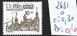 POLOGNE 2631 Oblitéré Côte 0.30 € - Usati