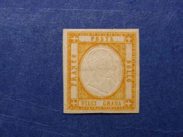 PROVINCE NAPOLETANE 1861 GR. 10 ARANCIO * - F.TO DIENA RAFFAELE - Naples