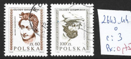 POLOGNE 2643-44 Oblitérés Côte 3 € - Used Stamps