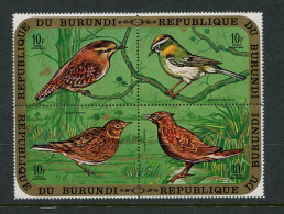 Burundi - 1970 - OCB PA158/161 - MNH ** - Birds Vogels Oiseaux Africa - 4 X 10 F - Cv € 14 - Passereaux