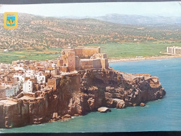 Peñíscola, Castillo (Castellón) CP Circulada. Escudo De Oro - Castellón