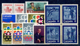 Canada - Lot De 14 Timbres Neufs** - Verzamelingen