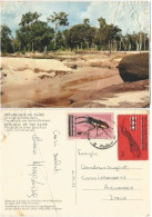 Zaire - Left Bank Of Zaire River Not Far From Kinshasa - Pcard 1nov1977 W/ 2stamps Congo OVPT ZAIRE - Kinshasa - Leopoldville (Leopoldstadt)