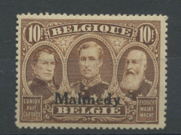 10 F Brun Trois Rois  MALMEDY  OC.78 **  POSTFRIS  Cote 225,-€ - OC55/105 Eupen & Malmédy