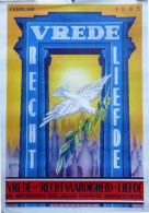 AFFICHE: Februari 1943: Vrede, Rechtvaardigheid, Liefde (witte Duif Met Takje) - Otros & Sin Clasificación