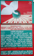 AFFICHE: Pinksteren, Etc. Viert Het Jubeljaar Van Jezus Lijden En Kruisdood! 1933-1934 - Altri & Non Classificati