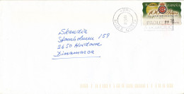 Spain Cover With ATM FRAMA Label Mijas Costa 21-10-1999 Sent To Denmark - Storia Postale