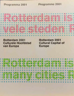 Rotterdam 2001 Cultural Capital Of Europe - Programma 2001 - Autres & Non Classés