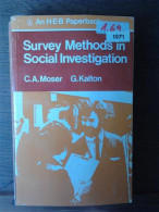 Survey Methods In Social Investigation - Sonstige & Ohne Zuordnung