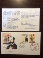 JAPAN FDC COVER 2009 YEAR RED CROSS DUNANT HEALTH MEDICINE STAMPS - FDC