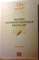 Textes Constitutionnels Français - Recht