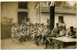 DIEUZE - Carte Photo Militaire - Groupe D'Officiers Du 114° - Dieuze