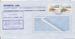 Portugal Air Mail Cover Sent To Denmark Sesimbra 1984 - Lettres & Documents