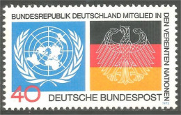 446 Germany United Nations Unies Flags Drapeaux MNH ** Neuf SC (GEF-207b) - Briefmarken