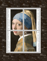 Caribisch Nederland St Eustatius   2021 Johannes Vermeer  Girl With Pearl Earring Blok-m/s    Postfris/mnh/neuf - Zonder Classificatie