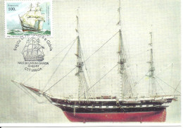 Carte Maximum - Portugal - Nau India Fragata D. Fernando II E Gloria - Caravela Caravelle Bateau Voilier Sailboat Ship - Cartes-maximum (CM)