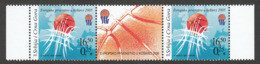 Yugoslavia 2005 European Championship Basketball Belgrade Sports Middle Row MNH - Basketball