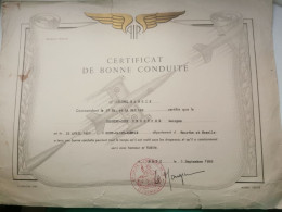 Diplôme, Certificat De Bonne Conduite, Brigade De L'armée, Metz 1958 - Cartas & Documentos