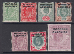 Maroc - Bureaux Anglais - Tous Bureaux N° 1 à 7 * - Postämter In Marokko/Tanger (...-1958)