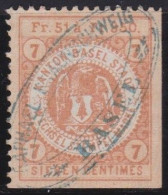 Suisse   .  Yvert  .    Timbre     .        O        .    Oblitéré - 1843-1852 Federal & Cantonal Stamps