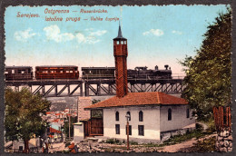 237 - Sarajevo - Train - Mosque - Bosnia And Herzegovina  - Postcard - Bosnie-Herzegovine