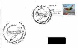 SPAIN. POSTMARK. AIRPLANE POLIKARPOV I-16. ATM. 2024 - Sonstige & Ohne Zuordnung