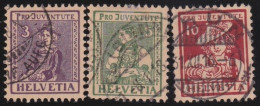 Suisse   .  Yvert  .    151/153   (2 Scans)    .        O        .    Oblitéré - Used Stamps