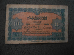 Ancien Billet De Banque  Maroc  10 Francs 1943 - Marokko