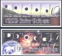 Maldives 2000 Solar Eclipse 12v (2 M/s), Mint NH, Science - Astronomy - Astrologie