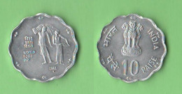 India 10 Paise 1981 FAO Inde Aluminum Coin - Inde