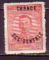 BULGARIA - 1920 - Tim.de 1919 Avec Surcharge "Thrace Occidentale" -  10st -  Mi No 21 - MNH - Nuovi