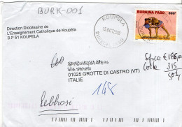 Philatelic Envelope With Stamps Sent From BURKINA FASO To ITALY - Burkina Faso (1984-...)