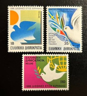 GREECE, 1986, INTERNATIONAL YEAR OF PEACE, MNH - Unused Stamps