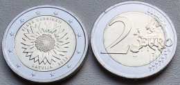 Latvia 2 Euro 2023 UNC > Slava Ukraine - Latvia