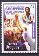 2010 URUGUAY  Mnh - Centenary Sporting Club Basket Basketball Darwin Piñeyrua Sports Yv 2435 - Uruguay