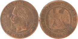 FRANCE - 1861 - DEUX CENTIMES Napoléon III - Paris (A) - 18-309 - 2 Centimes