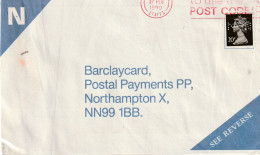 1990 Firm Perforation On Letter MGN, Owls - Lettres & Documents