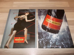 2 X Reclame Advertentie Uit Oud Tijdschrift 2000 & 2004 - Champagne Brut - Piper-Heidsieck - Publicités