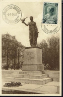 Belgique. N° 458 Sur Carte Maximum "Le Monument Au Pigeon Soldat" Bruxelles 9-1-1938. TB. - 1934-1951