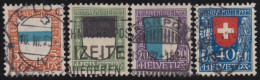 Suisse   .  Yvert  .     188/191   .        O        .    Oblitéré - Used Stamps