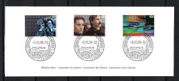 SUISSE 1995: Les Timbres "Centenaire Du Cinéma" Obl. - Cinéma