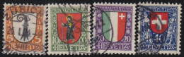 Suisse   .  Yvert  .     192/195   .        O        .    Oblitéré - Used Stamps