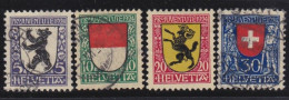 Suisse   .  Yvert  .     214/217     .        O (216: *)        .    Oblitéré - Used Stamps