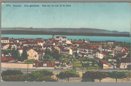 CPA 74 - Thonon - Vue Générale - Vue Sur Le Lac Et Le Jura - Thollon