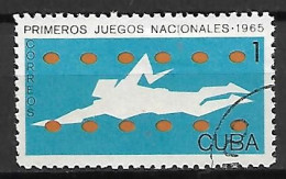 C U B A      -      1965.    NATATION      -      Oblitéré - Natación